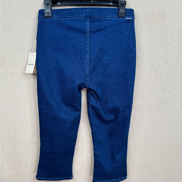 MOTHER Pull-On Nothing Bunny Snip Capri Jeans Size 27 Blue Denim Medium Wash - Picture 4 of 12